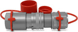1/2" Skid Steer Bobcat Flat Face Hydraulic Quick Connect Couplers/Couplings Set w/Dust Caps V1258-DP02-WO-312