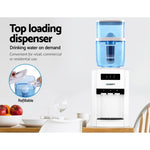 Devanti Water Cooler Dispenser Bench Top 22L w/2 Filter WD-1103-22L-2FT-WH