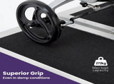 Equipmed 123cm Portable Folding Aluminium Access Ramp, 272kg Rated, Black Ultra-Grip, for V219-HELRMPEQ13SA