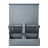 VEVOR Hog Feeder 3.7 Bushel Metal Double Door Pig Feeder Feeding up to 8 Hogs V952-SCWSQLMZWSQ2L3DL0V0