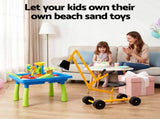 Keezi Ride On Digger with Sand and Water Table Sandpit Toys Set PLAY-DIGGER-WIND