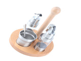 Cruet Condiment Spice Pepper Jar Box Seasoning Storage Container Pot Rack Set Kitchen Cooking V1294-YM0901-3118200170212