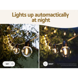 17m Solar Festoon Lights Outdoor LED String Light Christmas Wedding Decor LIGHT-B-SOLAR-G45-15-WW