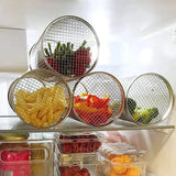 2 Pack Stainless Steel Rolling Grill Baskets with Hooks Forks for Vegetables, Seafood, Camping V1189-LC-HW-00496