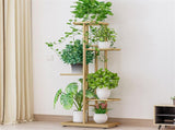 5-Tier Display Shelf Flower Pots Rack Plant Stand Potting Ladder Planter Stand Heavy Duty Storage V1294-YM0901-H38345G