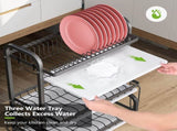 CARLA HOME Dish Drying Rack 3 Tier Large Capacity Kitchen Storage with Utensil and Cutting Board LSB-36116
