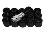 SWETRACE 16X Lug Nuts Black Aluminium Alloy Car Wheel Nut Covers Daily Use V1189-LWWAL-20260327-03805