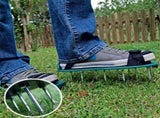 Aerator Shoes,Lawn Aerator Spike Shoes 3 Straps With Strong Metal Buckle Heavy Duty Spikes Foot V1369-AZ3-W-12627
