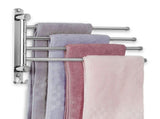 Rotating towel rack stainless steel 304 towel pole folding rack face towel hanging pole V1366-AZ2-W-07091