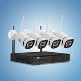 UL-tech Wireless CCTV Security System 8CH NVR 3MP 4 Square Cameras CCTV-WF-CLA-8C-4P