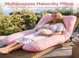 Giselle Bedding Pregnancy U Shaped Full Body with 100% Cotton Jersey Cover Maternity PILLOW-MAT-U-COT-PK
