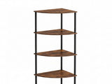 Levede 6-Tier Corner Shelf Stand Bookshelf Display Storage Rack with Drawer CH1182-AU