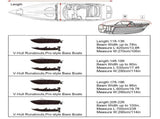 Outdoor V-shaped yacht with dust cover, sunscreen and rainproof boat cover, Teflon boat body V1102-DSZ-BOAT-001