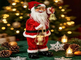 Electric Musical Santa Claus Figurine, About 45cm Tall with Music, Creative Standing Doll, Full of V1232-SDLR-DCK-001