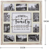 Family' Wall Hanging Photo Gallery Collage 55x59cm V637-56014PFR