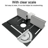 Router Table Insert Plate Aluminum Alloy Wood Milling Flip Board Trimming Machine Engraving V1369-AZ3-W-05626
