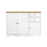 Artiss Buffet Sideboard 3 Doors - BERNE White FURNI-P-MED-03-WH-AB