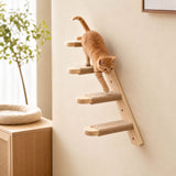 Scratching, Multi-Layer Solid Wood Cats Climbing Set DIY Wall-Mounted Steps For Indoor Cats, Wall V1369-AZ3-W-09138