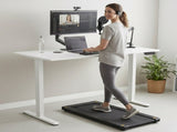 FORTIA Sit To Stand Standing Desk, 120x60cm, 72-118cm Electric Height Adjustable, White V219-ADKSSTFO2WTWB