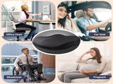 Memory Foam Car Seat Cushion 42x42x10cm Pink - Comfortable Support for Auto Seats V1258-DP02-BOL-629