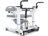Equipmed Patient Lift Transfer Chair, Easy Hydraulic Height Adjustment, Shower Compatible, Over V219-HELTRNEQHT5A