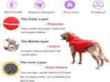 Dog Coat - Waterproof and Warm for Winter - Warm Dog Jacket - Windproof Fleece for Puppies V1188-MS-313-0745