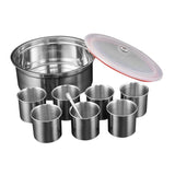 Multifunctional Jar Stainless Steel Canisters Sets for Kitchen Counter 1Set V1369-AZ3-W-18260