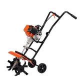 Tiller Cultivator Gas Powered, 31CC 4-Stroke Garden Cultivator, Tiller with 4 Steel Adjustable Front V952-RYGYJ31CCSCC2310JV0