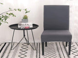 Stretch Chair Covers Set of 4 or 6, Removable Washable Slipcovers Dining Chairs, Grey Pack of 6, V1188-TR101-30916-10