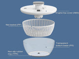 6L Salad Spinner with One-Hand Pump, Lettuce & Fruit Washer Dryer V1263-JX-5402