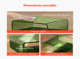 Acrylic Nightstand Side Table, Modern Clear Bedside Table with Storage Shelf, Transparent Small End V952-YKLZBZYTSJXESLMY4001V0