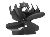 4 Blade Fireplace Fan Aluminium Alloy Heat Powered High Temperature Resistant Stove Fan for Home V1294-YM3113220215611-0421