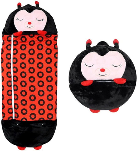 Kids Sleeping Bag Happy Children Toy Plush Lady Bug Large V350-CAM-SLBAG-KIDS-LLDBUG