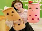 Bubble Tea Plush Pillow Soft Plush Toy Skin-Friendly Pillow Multiple Sizes Cute - Pink - Size 36in V1107-DSZ-12536-PNK-36IN