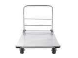 Platform Truck, 907.18 kg Capacity, Heavy Duty Steel Flatbed Cart with Swivel Wheels and Handle, V952-ZDPBC2000LBSULEYG001V0