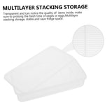 Set of 3 White Plastic Storage Bins with Lids, Sealed Kitchen Containers for Food and Household V1366-AZ2-W-20362