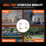 Freestanding Kayak Storage Rack, Kayak Stand for 2 Kayak Canoe Paddleboard, Heavy-duty Steel Kayak V952-DLS2G0000000ADO3DV0
