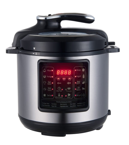 6L Non-stick Electric Pressure Cooker w/ Pressure Gauge V196-PC640