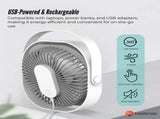 3-Speed USB 20cm Desktop Fan - Quiet Portable Lightweight Rechargeable Cooler V238-SUPDZ-41080411684944