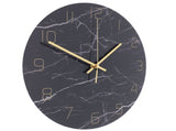 Wall Clock Nordic Decorative Marble Printing Mute Round Hanging Clock Home Decoration V1294-YM0901-3117200174511