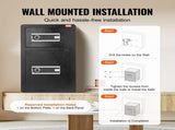 Double Doors 4.5 cu.ft Safe Box with Key Lock & Password, Safe Lock Box with Fireproof Bag, Key V952-LMBXXLS452CU8Z59AV9