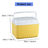 6L Camping Coolers Box Insulated Ice Chest Ice Bucket Outdoor Hard Coolers for Camping Picnics Beach V1369-AZ3-W-13894