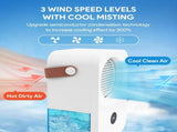 Portable air conditioner, 4-speed evaporative air cooler humidifier, personal desktop fan with large V1369-AZ3-W-03845