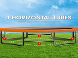 Kahuna 6 ft x 9 ft Rectangular Outdoor Trampoline - Rainbow TRA-FJP-RCT-69V-RB