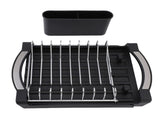 Expandable Dish Rack Stainless Steel Drying Drainer with Drainboard Removable Cutlery Holder for V1294-YM0901-3118250075111