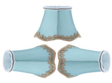 3Pcs Fabric Lampshade ClipType Modern European Style E14 Lamp Cover for Home Hotel KTV Green V1294-YM0901-3119210069111