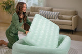 Intex Kidz Inflatable Travel Bed set with Hand Pump - Stars. Great for Travel 66810 V1032-IXKIDZBED-66810