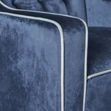Lara Two Tone Tufted Cobalt New Velvet Club Armchair V1041-JSF-5034COBALT