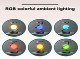 Grey 360&deg Rotating Floating Night Light 7-Color RGB Atmosphere Light USB Rechargeable for V888-ELOSUNG13563