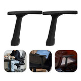 Black Plastic Armrest for Gaming and Office Chairs Comfortable Support V1370-AZ4-08870